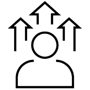 figure with arrows representing growth